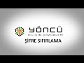 Yöncü Hesap Şifresi Sıfırlama